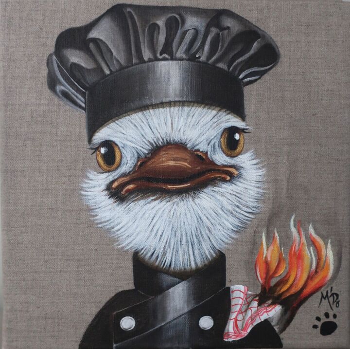 Pintura titulada "Le torchon brûle en…" por M'Do, Obra de arte original, Acrílico