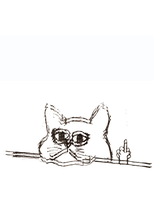 Rubino Cat Finger 绘画, 24x18 in