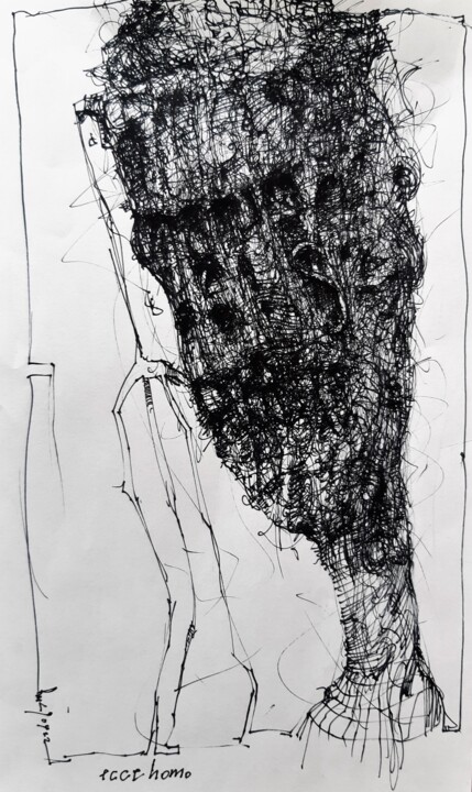 ecce homo (3) Disegno, 11x6,5 in