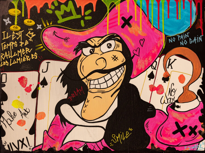 Captain poker 绘画, 27.6x39.4 in
