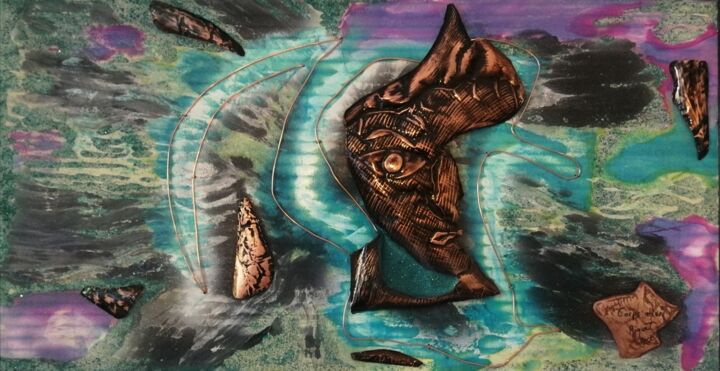 " Corps alien " 绘画, 15.4x28 in
