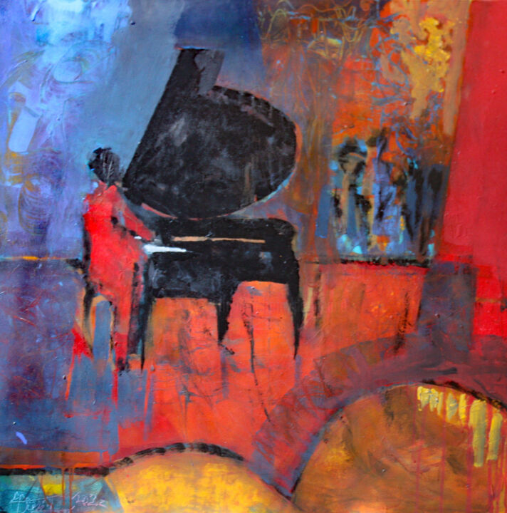 CONCERTO POUR PIANO Peinture, 39,4x39,4 in