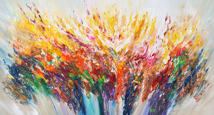 绘画,  32.7x61 in 