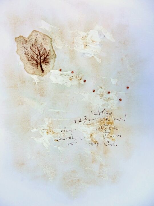Peinture intitulée "Technique mixte 40" par Jacqueline Pascaud, Œuvre d'art originale, Aquarelle