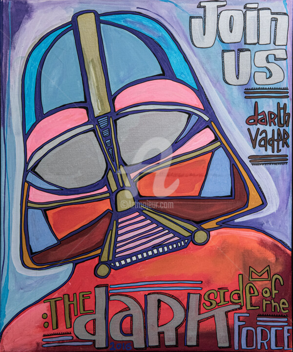 The dark force 绘画, 25.6x21.3 in