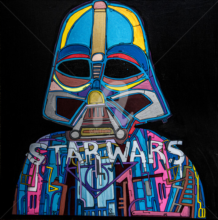 Darth Vader 2 绘画, 31.5x31.5 in