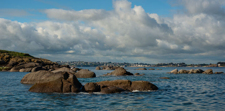 Fotografie getiteld "Carantec depuis la…" door Thierry Martin, Origineel Kunstwerk, Digitale fotografie