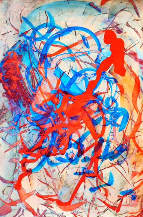 Gritó de dolor 绘画, 19x13 in