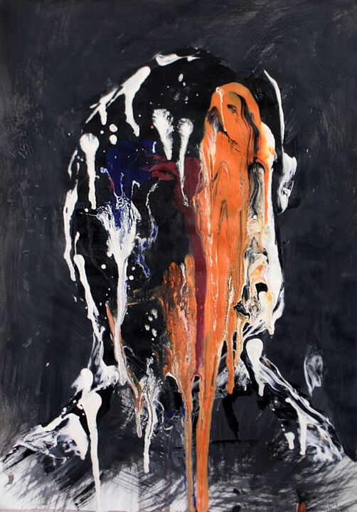 Veil 4 绘画, 16.5x11.7 in