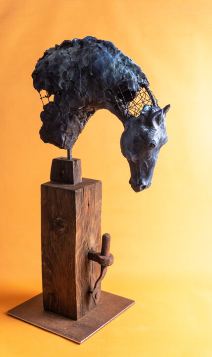 ***THUNDER*** 雕塑, 27.6x15 in