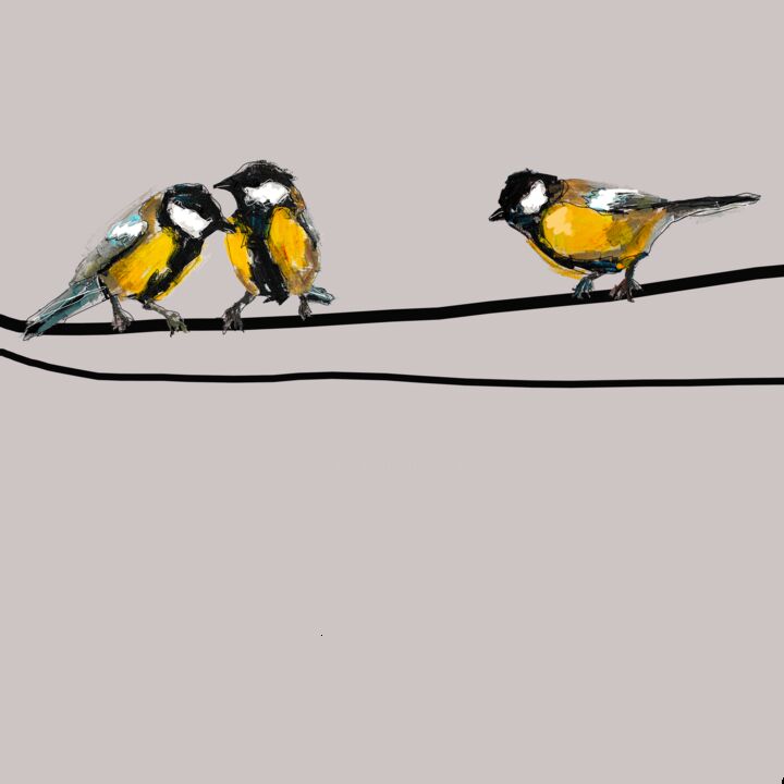 Bird Tits 数字艺术