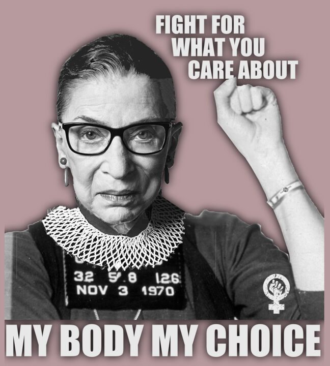 Ruth Bader Ginsburg RBG Pro Choice My Body My Choice Feminis 数字艺术
