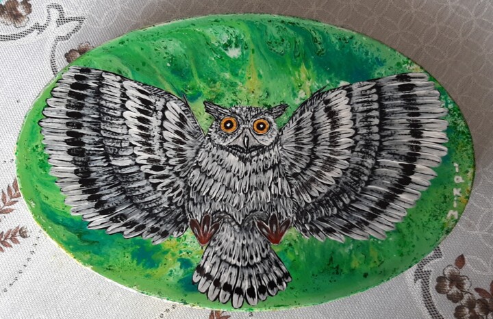 hibou qui monte en flèche 图画, 7.5x11 in