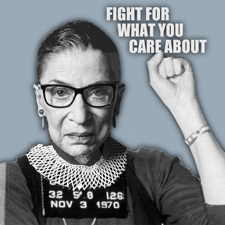 Ruth Bader Ginsburg RBG Pro Choice Body My Choice 数字艺术