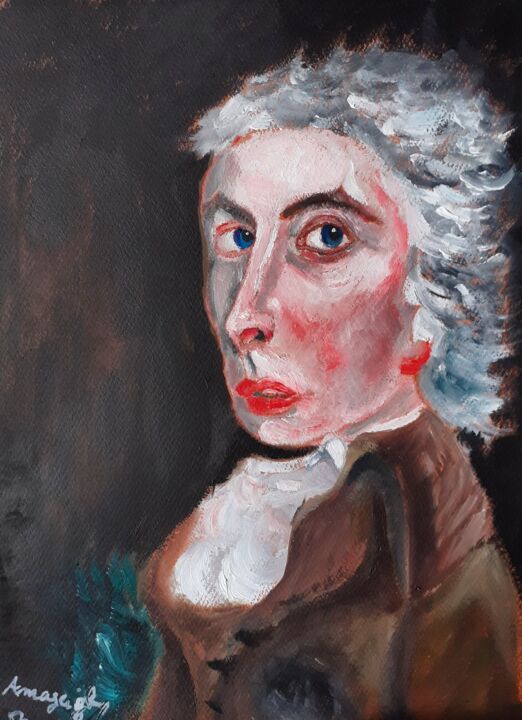 Quiddich Teacher 绘画, 11x8.3 in