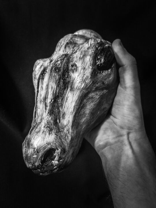 "Lamb" 雕塑, 7.9x9.8 in