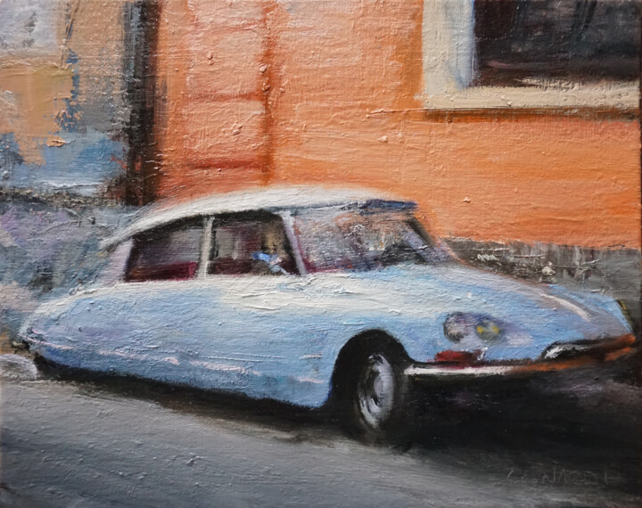 DS bleue 22 绘画, 8.7x10.6 in