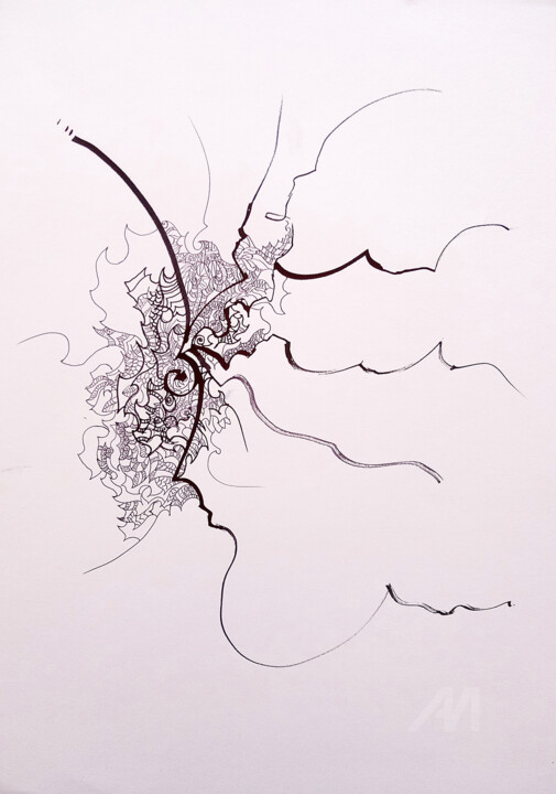 图画,  16.5x11.7 in 