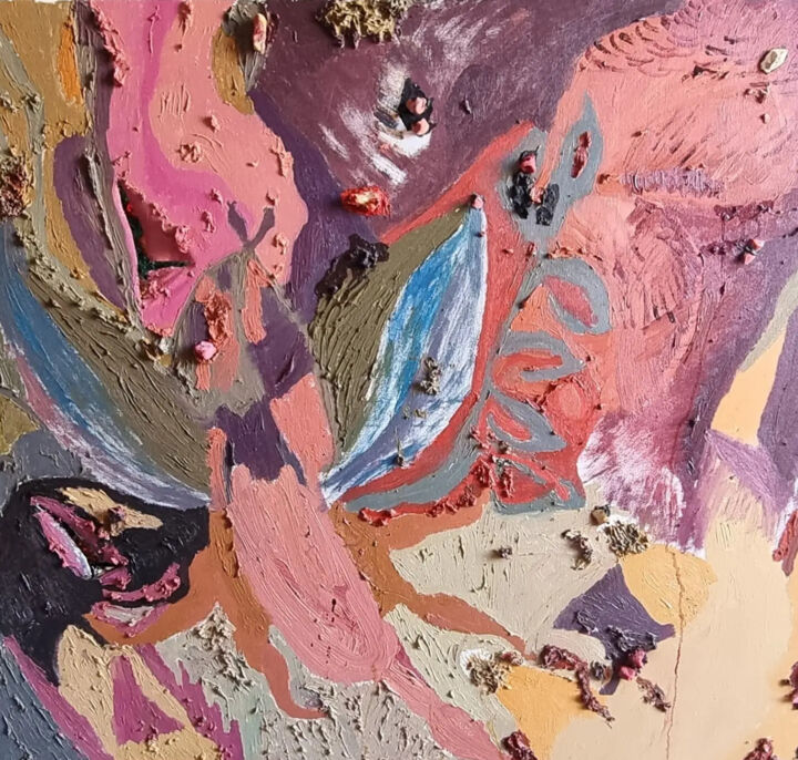 Finirà il male, vola il calabrone! 绘画, 39.4x47.2 in