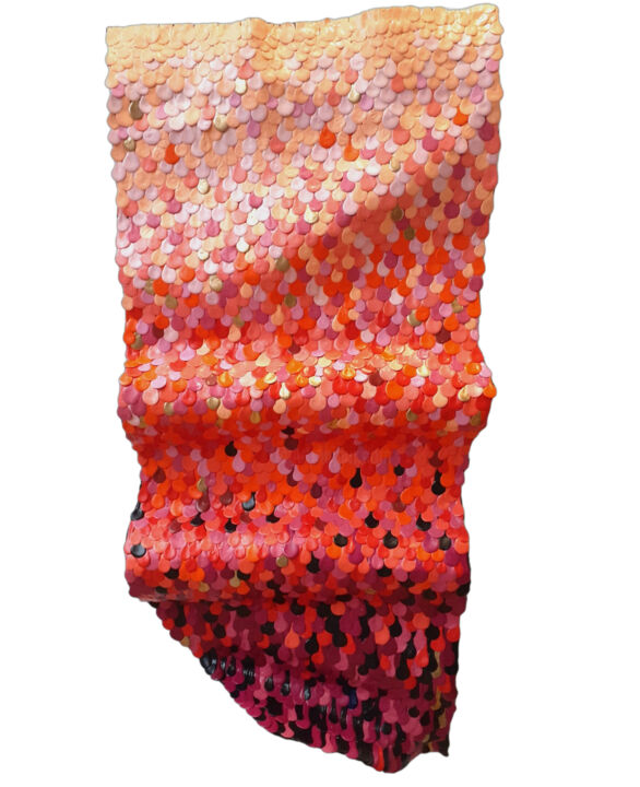 Sculpture titled "Shimmy Shake" by Julee Latimer, Original Artwork, Acrylic