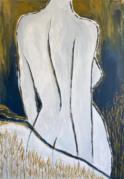 The Gentle Whisper of Golden Fields 绘画, 39.4x27.6 in