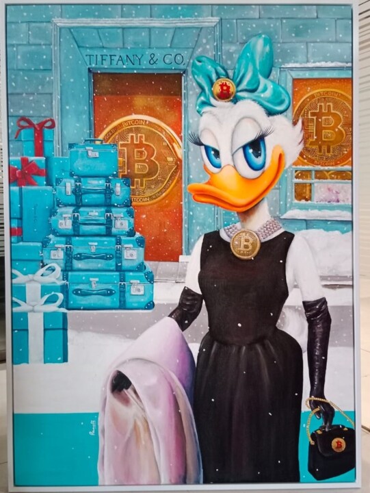 shopping with daisy Ζωγραφική, 60x48 in
