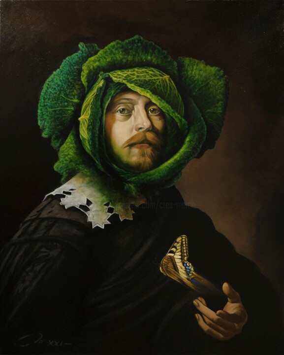 Les Métamorphoses “Le Chou” 绘画, 31.9x25.6 in