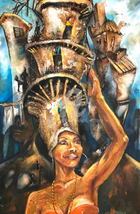 Habaneras 绘画, 46.9x31.1 in