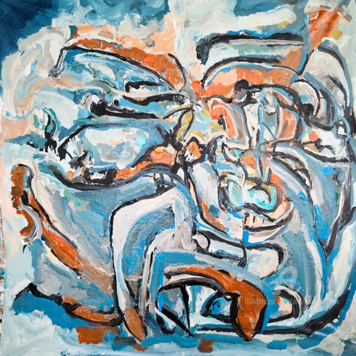 Going Hypersonic 绘画, 36x36 in