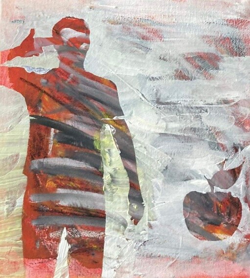 绘画,  15.8x15.8 in 