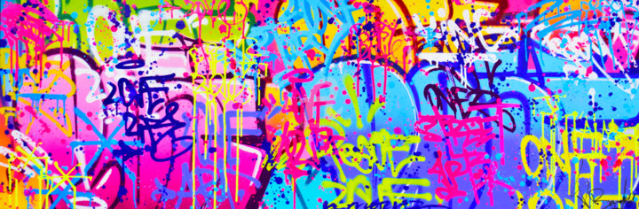 URBAN STORY 绘画, 19.7x59.1 in