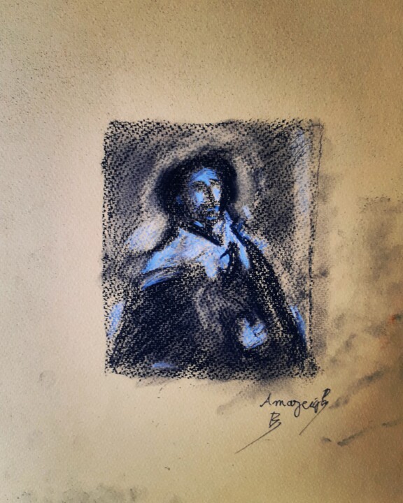 Caravagio In Abstract 图画, 11x9.1 in