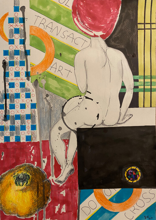 8y4 / City of lights - {$M} 图画, 16.1x11.4 in