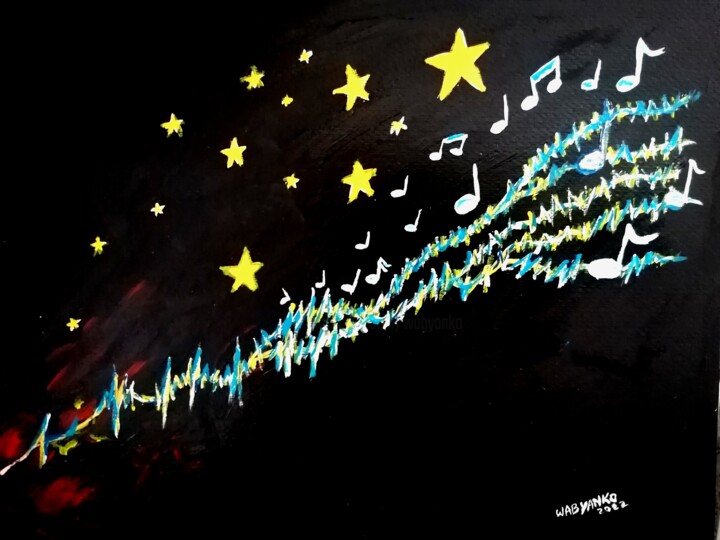 Peinture intitulée "Eurovision 2022 Ukr…" par Wabyanko, Œuvre d'art originale, Acrylique