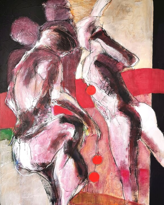 Ball game 2 绘画, 45.7x35 in
