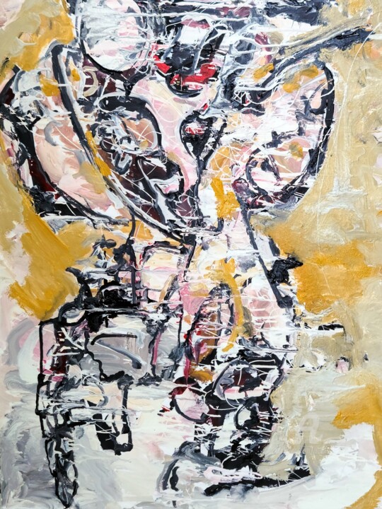 Painting titled "Trapped" by Andrew Walaszek, Original Artwork, Digital Painting