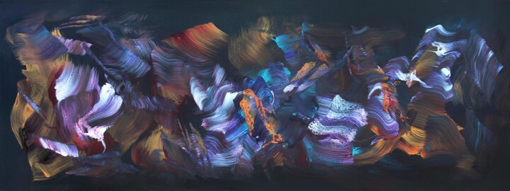 Painting titled "More Than A Feeling" by Paresh Nrshinga F R S A, Original Artwork, Acrylic Mounted on Wood Stretcher frame
