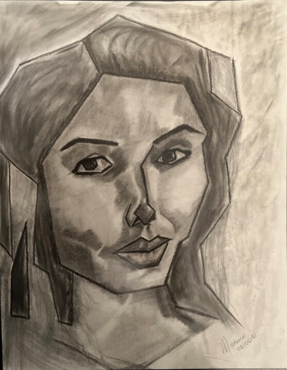 Sonrisa falsa Drawing, 11x8.8 in