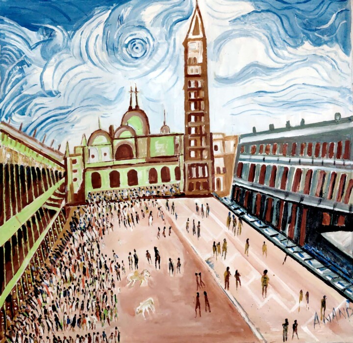 THE VATICAN 绘画, 40x40 in