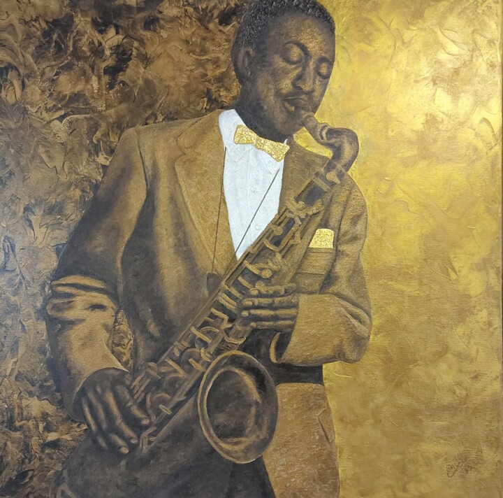 JAZZ TONES Painting, 31.5x31.5 in
