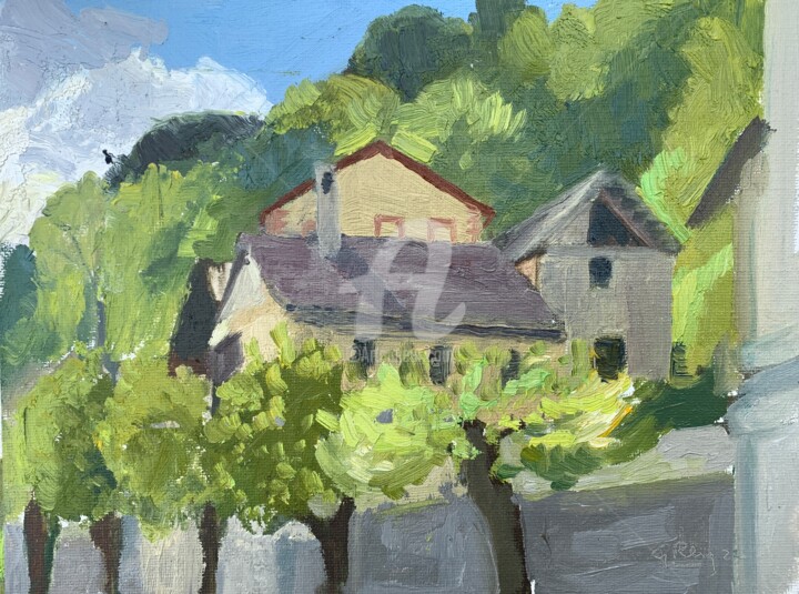 The Avenue at RE 绘画, 7.1x9.5 in