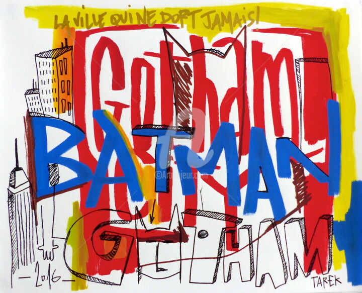 La ville qui ne dort jamais 图画, 13x15.8 in