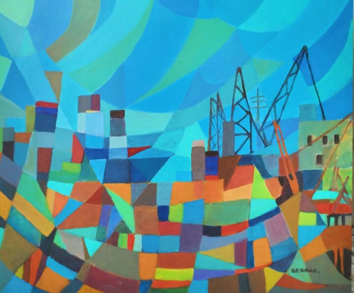Le port 绘画, 19.7x24 in