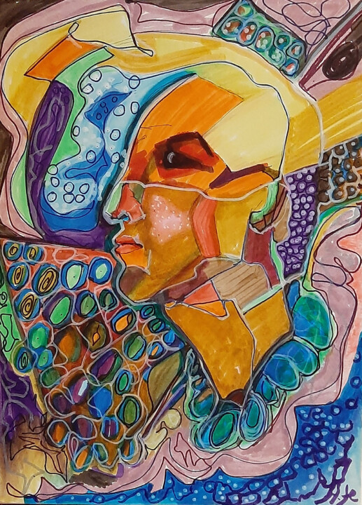 Pintura Rosie 绘画, 16.5x11.7 in