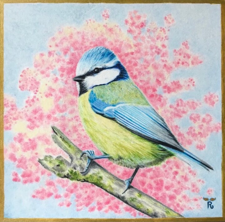 La vie en rose 图画, 5.5x5.5 in