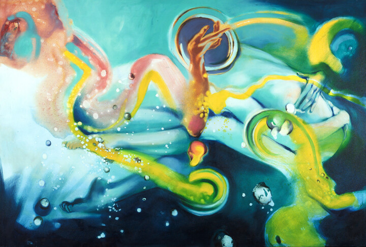 The indissoluble bond 绘画, 39.4x59.1 in