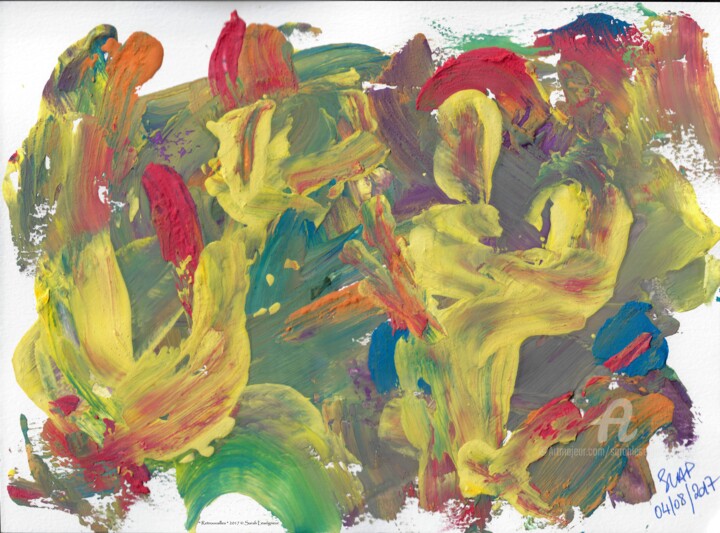 Retrouvailles 绘画, 8.3x11.7 in
