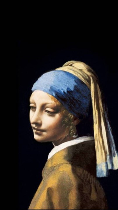 Digital Arts με τίτλο "Davinci-Vermeer" από Abu Green, Αυθεντικά έργα τέχνης, Φωτογραφία Μοντάζ