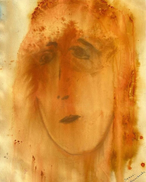 Archangel Gabriel 绘画, 16.1x11.4 in
