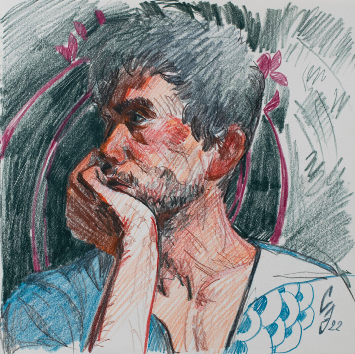 图画 标题为“Thoughts on the fut…” 由Sergey Sovkov, 原创艺术品, 孔戴